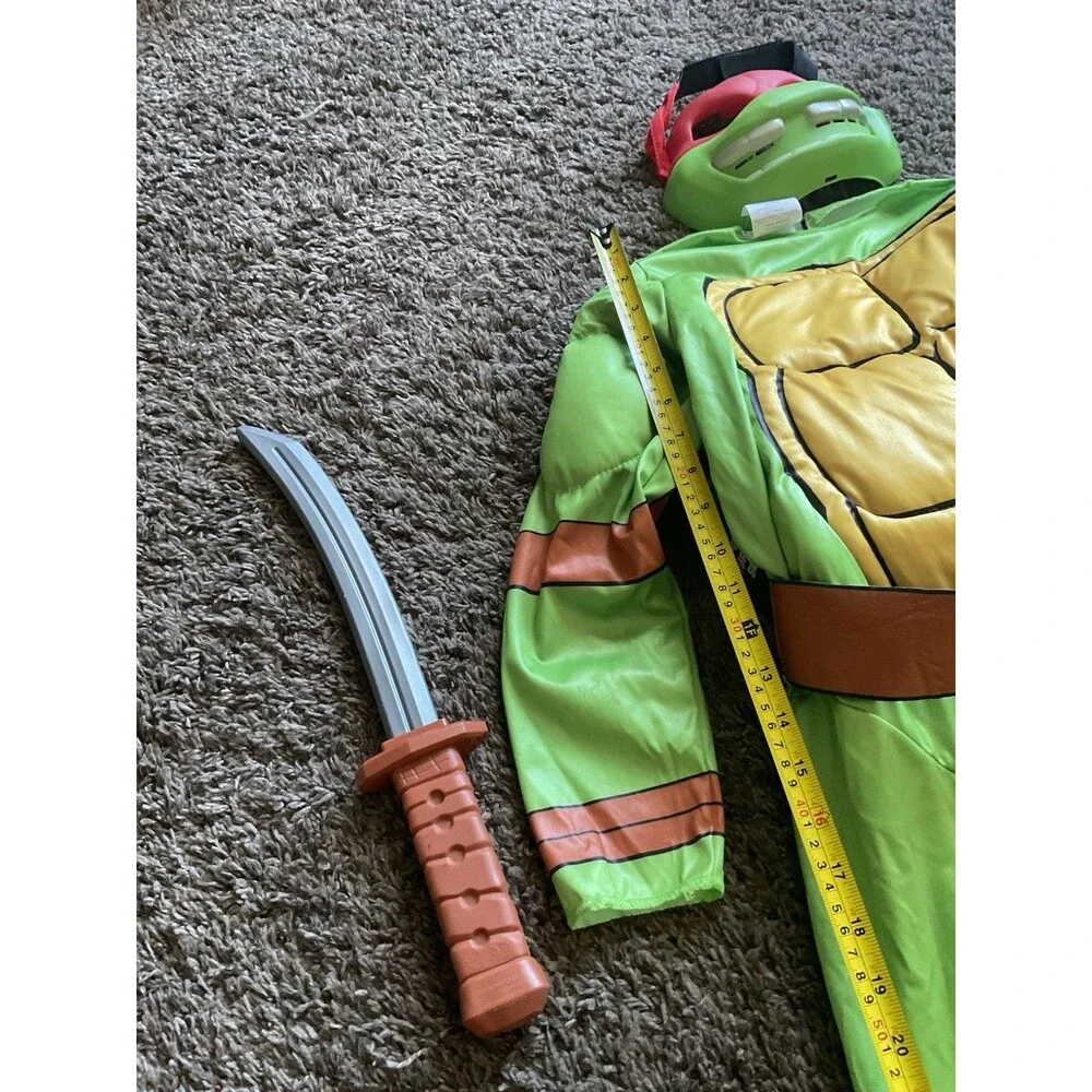 Teenage Mutant Ninja Turtles 4-in-1 Costume Boys Size M 8 Rubies Cosplay BUNDle